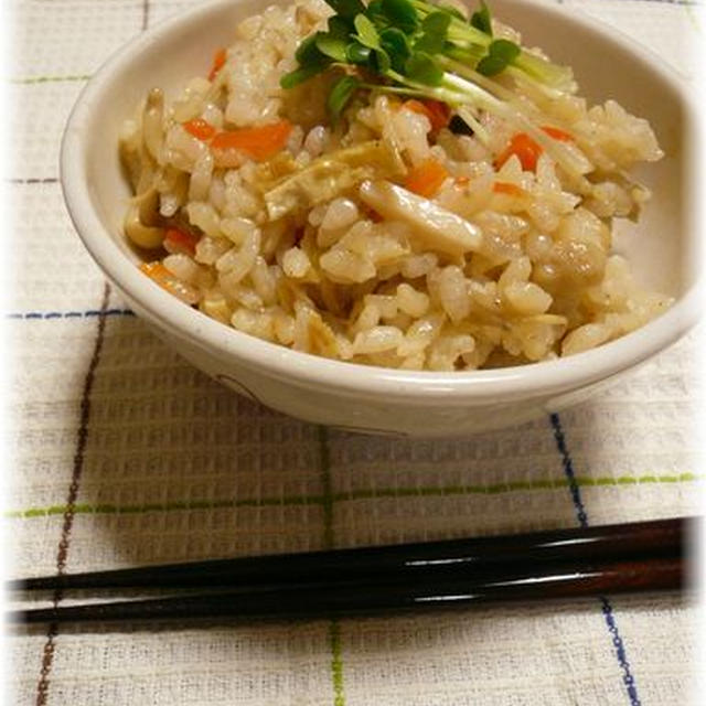 自家製なめ茸と土鍋で炊き込みご飯 By ゆみかふぇさん レシピブログ 料理ブログのレシピ満載