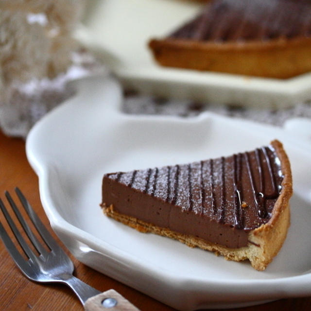 バレンタイン♪チョコプリンタルト