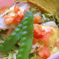 ルクエで鱈と春野菜のアイオリ風