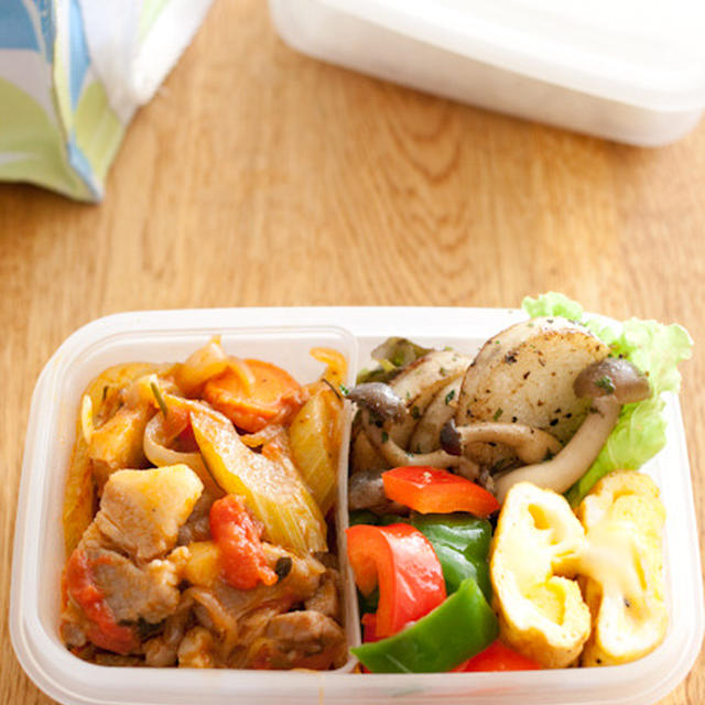 お弁当『塩豚のトマト煮』