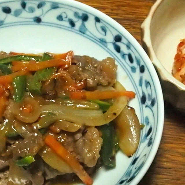 味付け肉でプルコギ風焼き肉