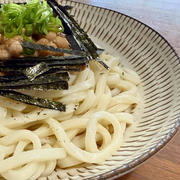 冷やしおろし納豆ぶっかけうどん！
