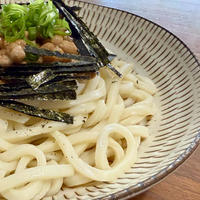 冷やしおろし納豆ぶっかけうどん！