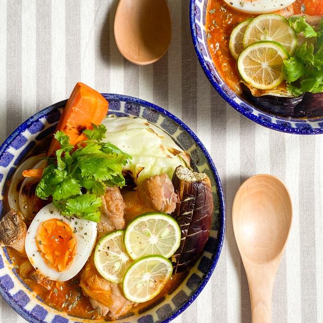 ＊ゴロゴロ野菜♪バルサミコ酢deスープカレー＊