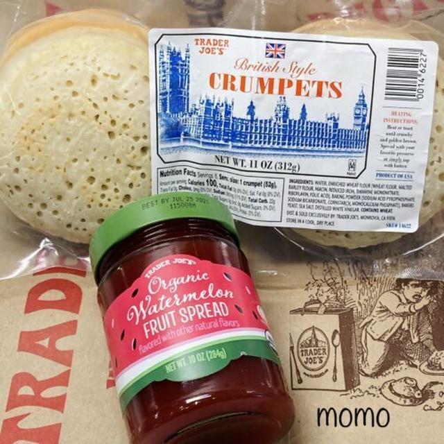 トレーダージョーズのスイカのジャムとクランペット Trader Joe S Watermelon Fruit Spread And Crumpets By Momoさん レシピブログ 料理ブログのレシピ満載