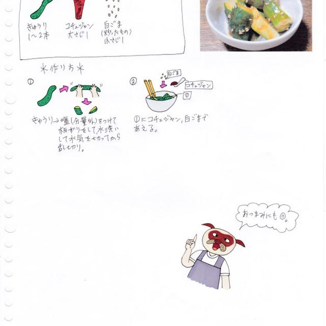 きゅうりのコチュジャンあえ