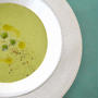 グリーンピースと新玉ねぎの冷製スープ