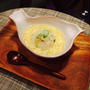 STAUB で ふわふわ卵と鶏とお葱のあんかけおにぎり