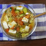 ひんやり 激うま！トマトときゅうりの豆腐じゅんさいスープ