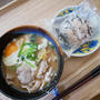すみれのみそ味おにぎりとラーメン、昨日の昼ごはん#本日のおうちごはん