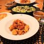 『ラム肉ミートソースパスタ』の夜ごはん。