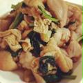 小松菜と油揚げと鶏肉の♬