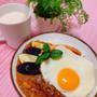 夏カレーの夕ご飯