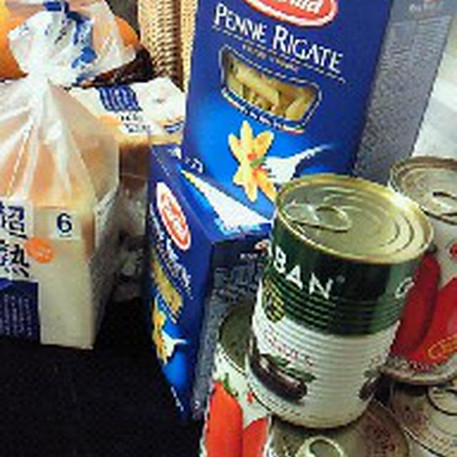 お買い物完了、今週のイタリアン！