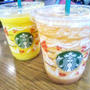 スタバ☆子どもとマンゴーパッションティーフラペチーノ