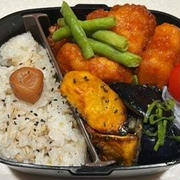 体からのお知らせ・ヤンニョムチキン弁当・もずく入りお味噌汁