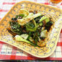 お野菜だけでも十分！チンゲン菜と茄子の甘味噌炒め