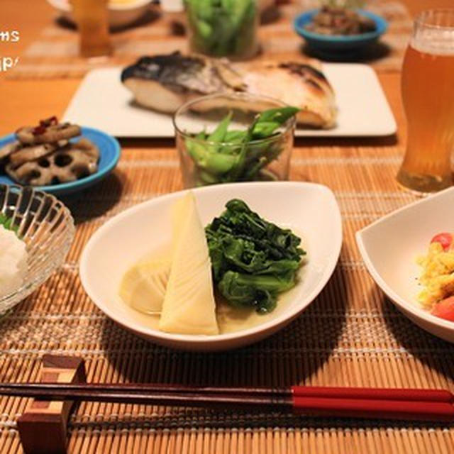 『鰤カマ』とストウブで『小さいおかず』の献立。