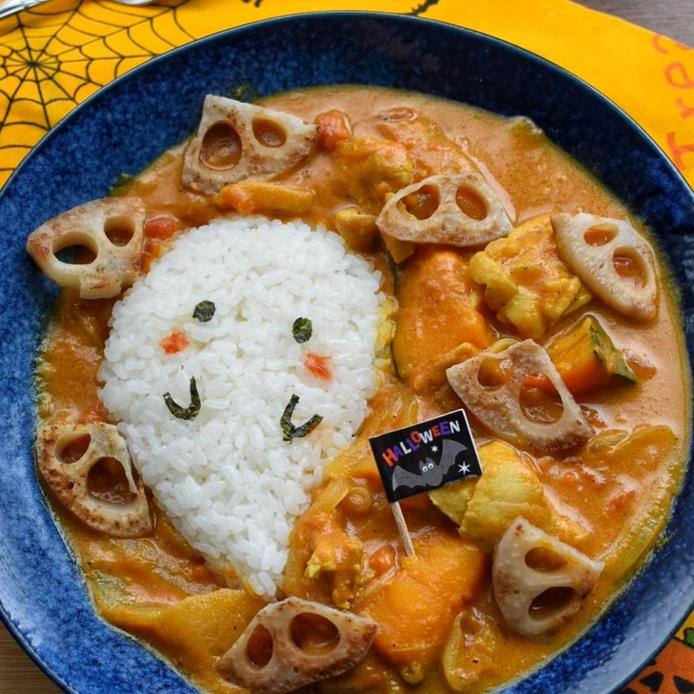 おばけも食べたくなる？ハロウィンにぴったりのカレーレシピ10選の画像