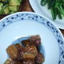 豚の角煮と小松菜の炒め物