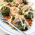 Roasted Brussels Sprouts with Okonomi Sauce焼き芽キャベツのお好みソースがけ