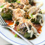 Roasted Brussels Sprouts with Okonomi Sauce焼き芽キャベツのお好みソースがけ