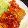 もやし入り豆腐つくねの照り焼き