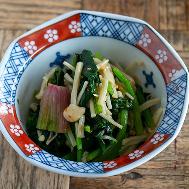 レンジで簡単！ほうれん草ときのこの旨味を引き出す、さっぱりポン酢和えレシピ