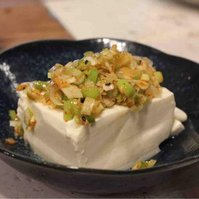 【recipe】七味ねぎ豆腐／食洗器の話