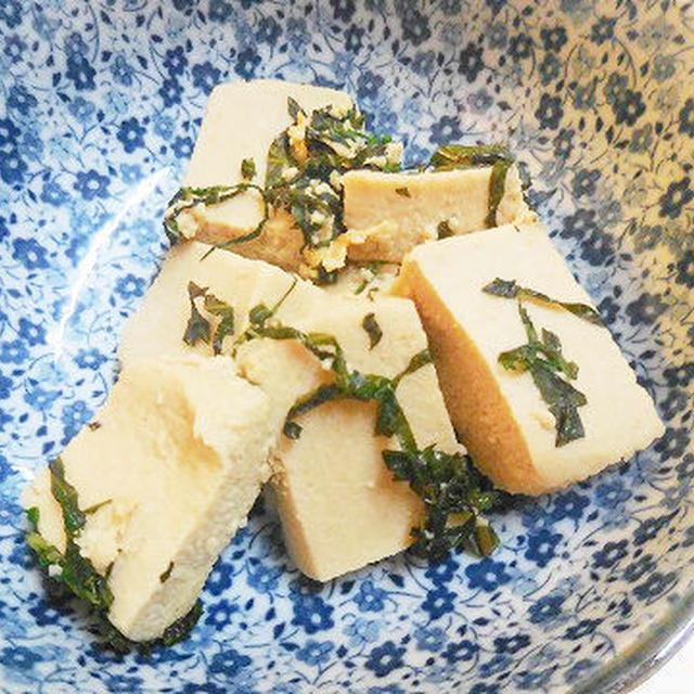 青じそでさっぱり高野豆腐の煮物