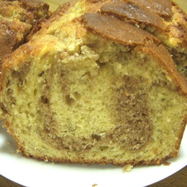 バナナマーブルケーキ