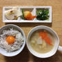 5/31日目。釜揚げしらすのTKG和定食で朝ごはん。