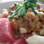 たたき山芋とマグロのネバネバ丼