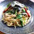 アヒージョオイルでジャコとほうれん草の和風パスタ♪