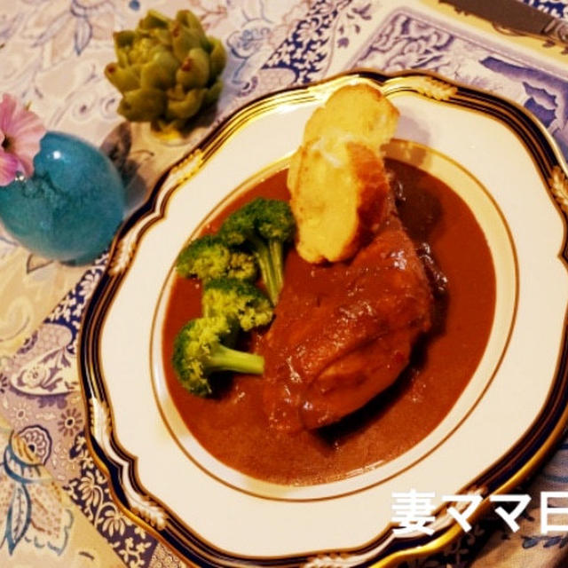 フライパンでチキンモレ♪ Chicken Mole