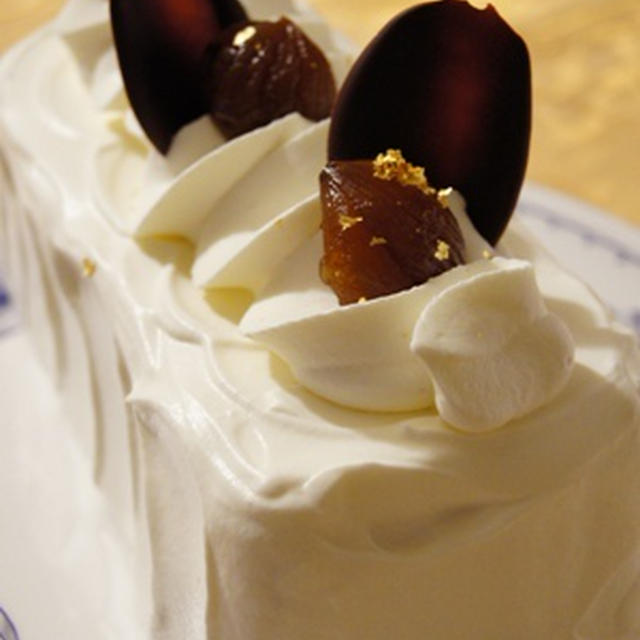 栗のクリームケーキ
