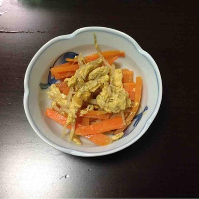 【レシピ】にんじんともやしのしりしり