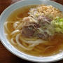 今朝の麺は甘くない「肉うどん」