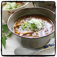 美味しいカレーうどんの汚れは、キュキュットあとラクミストでスポンジいらず‼︎