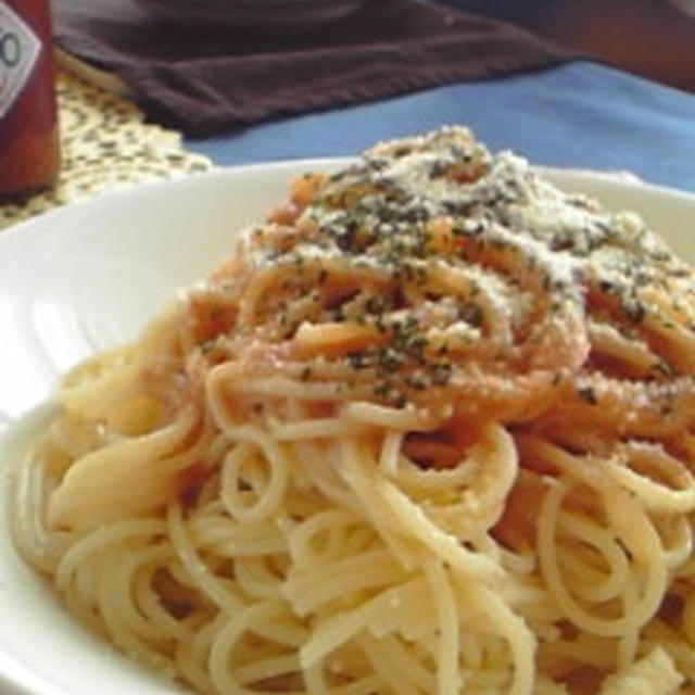 ハリッサで冷たいパスタ