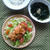 生姜香る油淋鶏と生姜とわかめのスープ。