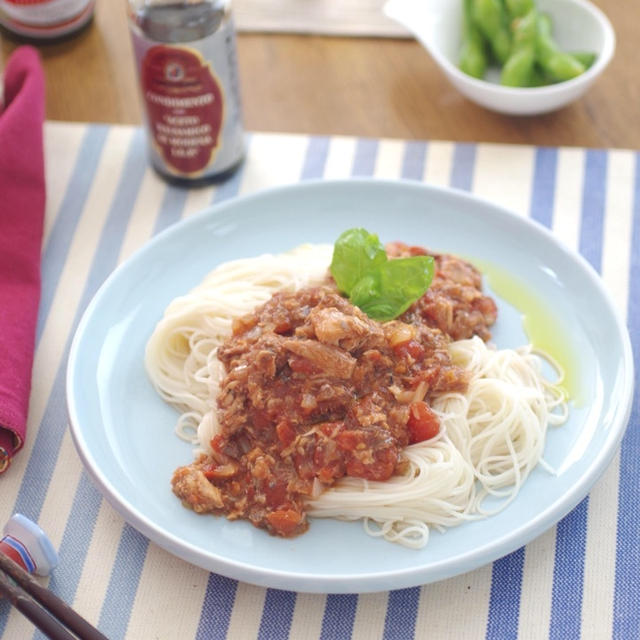 さば缶でイタリアンそうめん