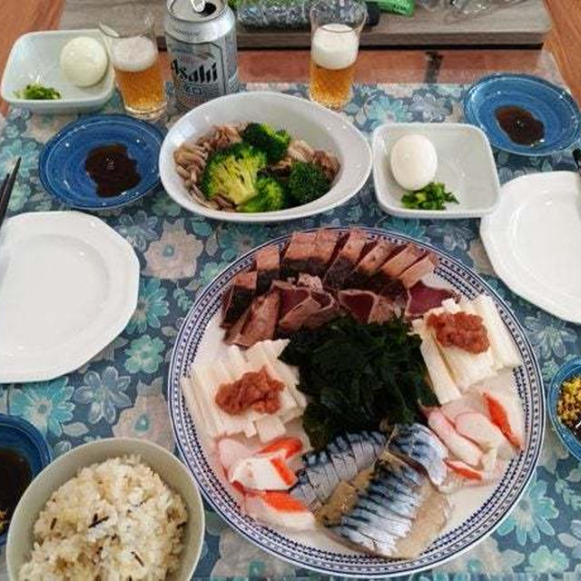 やっと決まったゴルフクラブ ～ お刺身と雑穀米セット