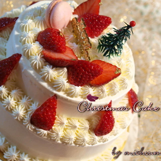 クリスマス2段ケーキ10 By Michoumamaさん レシピブログ 料理ブログのレシピ満載