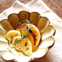 根菜グリルのレモンマリネ