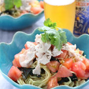 わかめごまトマト冷しゃぶ麺