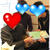 父を囲み和やかな団欒♥