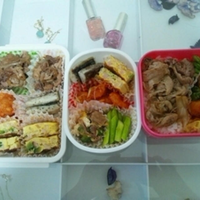娘の自家製冷食とお弁当