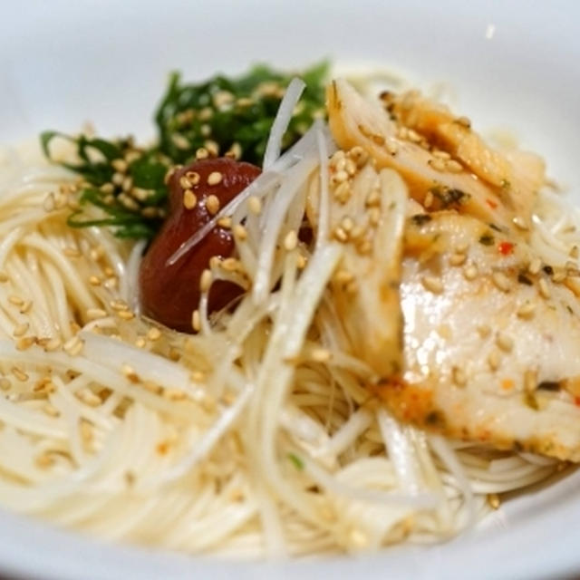 さっぱり梅素麺☆