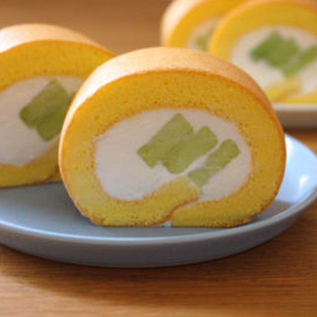 メロンロールケーキ By ひよこさん レシピブログ 料理ブログのレシピ満載